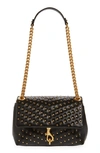 REBECCA MINKOFF EDIE STUD QUILTED LEATHER CONVERTIBLE CROSSBODY BAG