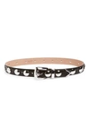 Khaite Women's Benny Studded Leather Belt In Black