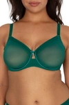 CURVY COUTURE FULL FIGURE MESH UNDERWIRE BRA