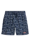 VINEYARD VINES KIDS' CHAPPY CRAB PRINT SWIM TRUNKS