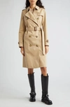 Burberry Women's Short Kensington Heritage Trench Coat In Honey