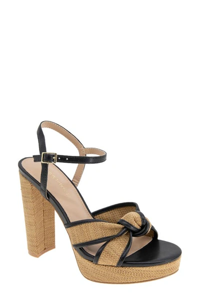 Bcbgeneration Women's Orlie Platform Sandal In Dark Natural,black