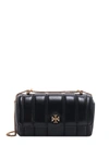 TORY BURCH LEATHER MINI BAG WITH METAL SHOULDER STRAP