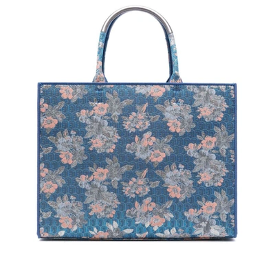 Furla Opportunity Monogram-pattern Tote Bag In Azzurrite