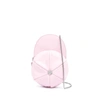 Moschino Rounded Cap-style Mini Bag With Metallic Chain Strap In Pink