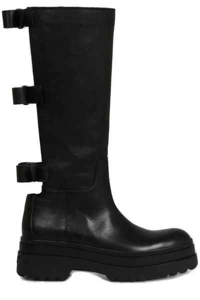 Red Valentino Women Bow Detailed Boots In Black