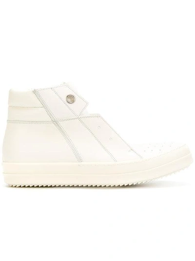 Rick Owens Ivory Island Dunk High-top Sneakers In White