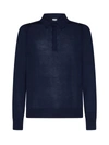 Paul Smith Merino Wool Polo Shirt With Contrasting Trim In Dk Na