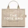 MARC JACOBS THE MEDIUM TOTE BAG BEIGE IN COTTON