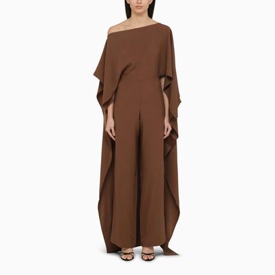 Taller Marmo Jerry Wide-leg Jumpsuit In Brown