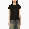 GIVENCHY GIVENCHY | BLACK CREW-NECK T-SHIRT WITH LOGO