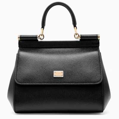 Dolce & Gabbana Black Sicily Small Handbag