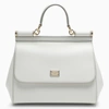 DOLCE & GABBANA DOLCE&GABBANA WHITE SICILY MEDIUM HANDBAG