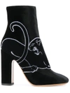 VALENTINO GARAVANI VALENTINO VALENTINO GARAVANI PANTHER ANKLE BOOTS - BLACK,NW1S0D25LJM12230432