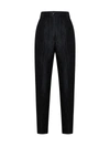 Dolce & Gabbana Floral-jacquard Tailored Trousers In Black