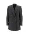 Isabel Marant Floyd Double-breasted Wool Coat In Grey