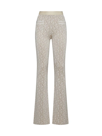 Palm Angels Trousers In Off White Beige