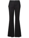 Dolce & Gabbana Flared Pleat-front Pants In Black