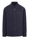 Apc Surchemise Basile Brodee Poitrine In Blue