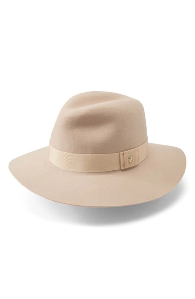 Helen Kaminski Rose Conscious Ultra Fine Wool Fedora In Ecru/sand