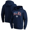 Fanatics Branded Navy Milwaukee Bucks Banner Wave Pullover Hoodie In Navy