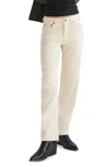 Rag & Bone Dre Featherweight Baggy Low Rise Boyfriend Jeans In Ecru