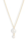 POPPY FINCH CULTURED PEARL PENDANT NECKLACE