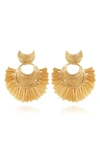 Gas Bijoux Luna Mini Raphia Earrings In Gold