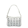 MCM MCM VISETOS WHITE LEATHER CLUTCH BAG (PRE-OWNED)