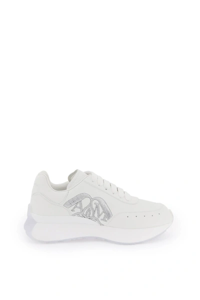 Alexander Mcqueen Sprint Runner In Silver White