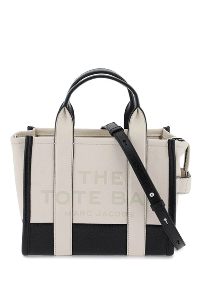 Marc Jacobs The Mini Leather Tote Bag In Ivory Multi