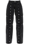 Attico Jeans A Vita Bassa In Black