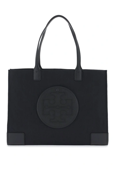 Tory Burch Ella Small Shopping Bag In Black