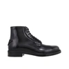PRADA LEATHER LACE-UP BOOTS