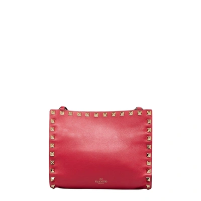 Valentino Garavani Rockstud Pink Leather Shoulder Bag ()