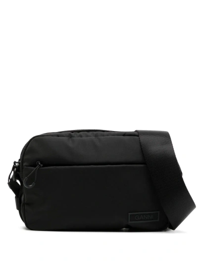 Ganni Crossbody Bag In Black