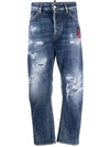 DSQUARED2 DSQUARED2 BRO RIPPED CROPPED JEANS