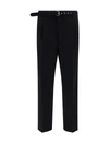 Prada Straight Tailored Pants In Nero