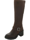 LUCKY BRAND SCOTY WOMENS LEATHER PULL ON KNEE-HIGH BOOTS