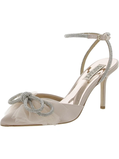 Badgley Mischka Crystal Womens Embellished Dressy Heels In Multi