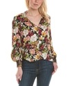 ALICE AND OLIVIA REILLY SILK BLOUSE