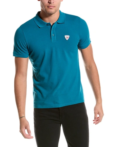Rossignol Logo-patch Polo-shirt In Blue