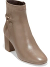 COLE HAAN AMALIE WOMENS LEATHER ZIP UP ANKLE BOOTS