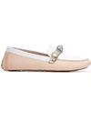 COLE HAAN EVELYN WOMENS LEATHER EMBELLISHED LOAFERS