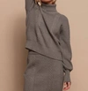 Red Haute Cable Stich Sweater In Grey In Grey