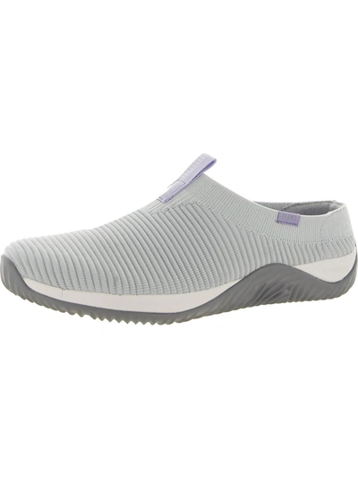 Ryka Womens Knit Laceless Casual And Fashion Sneakers In Grey