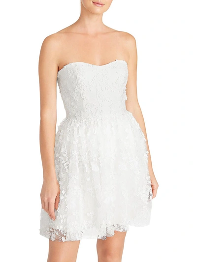 ml Monique Lhuillier Strapless Tulle Dress In White