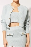 SOLID & STRIPED THE CARLY CROPPED CARDIGAN IN POWDER BLUE