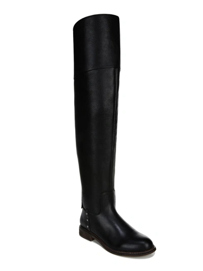 Franco Sarto Katherine Womens Faux Leather Tall Knee-high Boots In Black