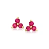 Rs Pure By Ross-simons Ruby Stud Earrings In 14kt Yellow Gold In Red